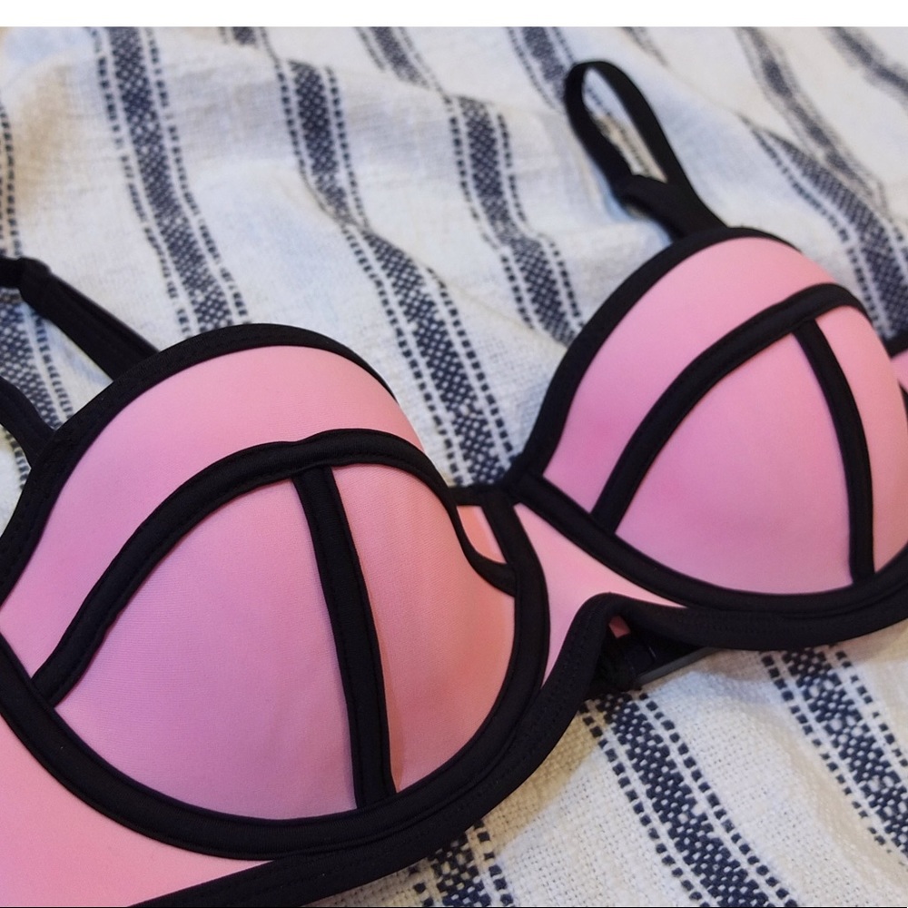 Candy Pink Triangl Bikini Set
